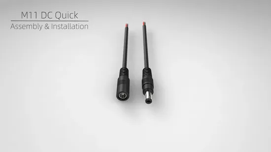 High Quality Wire Processing LED Light 12V 24V Extension Cable 5.5*2.1 or 5.5*2.5 Battery Plug DC Connector 20AWG 22AWG 
