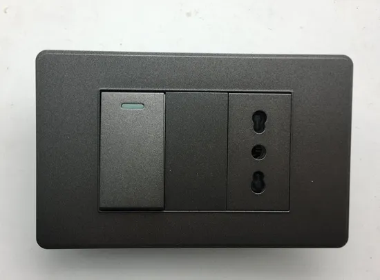 1 Gang Switch and Chile Function 2 Holes Socket 