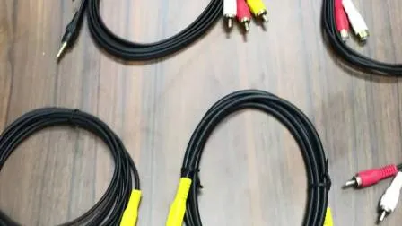 3.5 mm Stereo to 3 RCA Plug Audio/Video AV Cables 