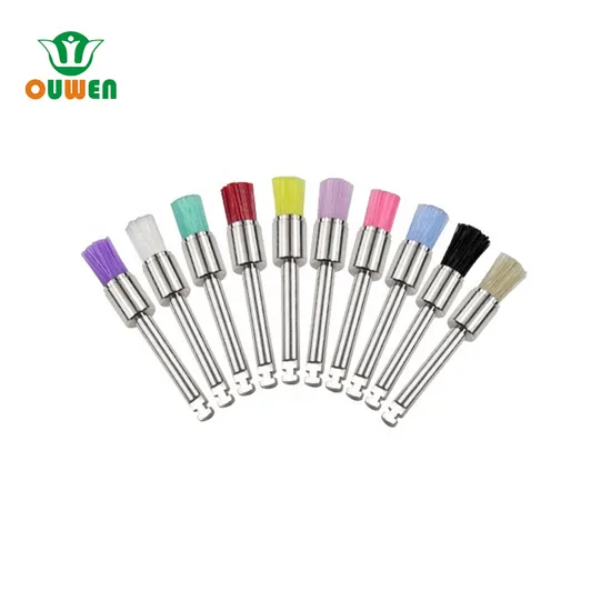 100PCS/Pack Dental Colorful Nylon Cup Style Prophy Polishing Brushes 